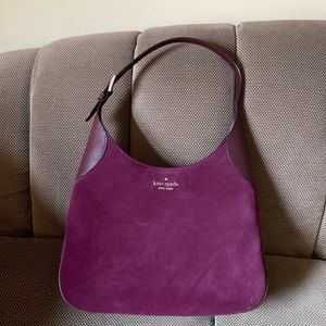 Purple Kate Spade suede bag